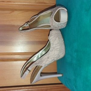 Blush Pink Lacey Guess Heels